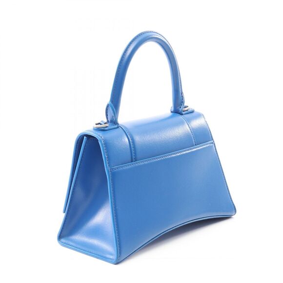 Balenciaga Handbag Hour Glass Small Blue Leather Hour Glass Ladies B - Picture 2 of 9